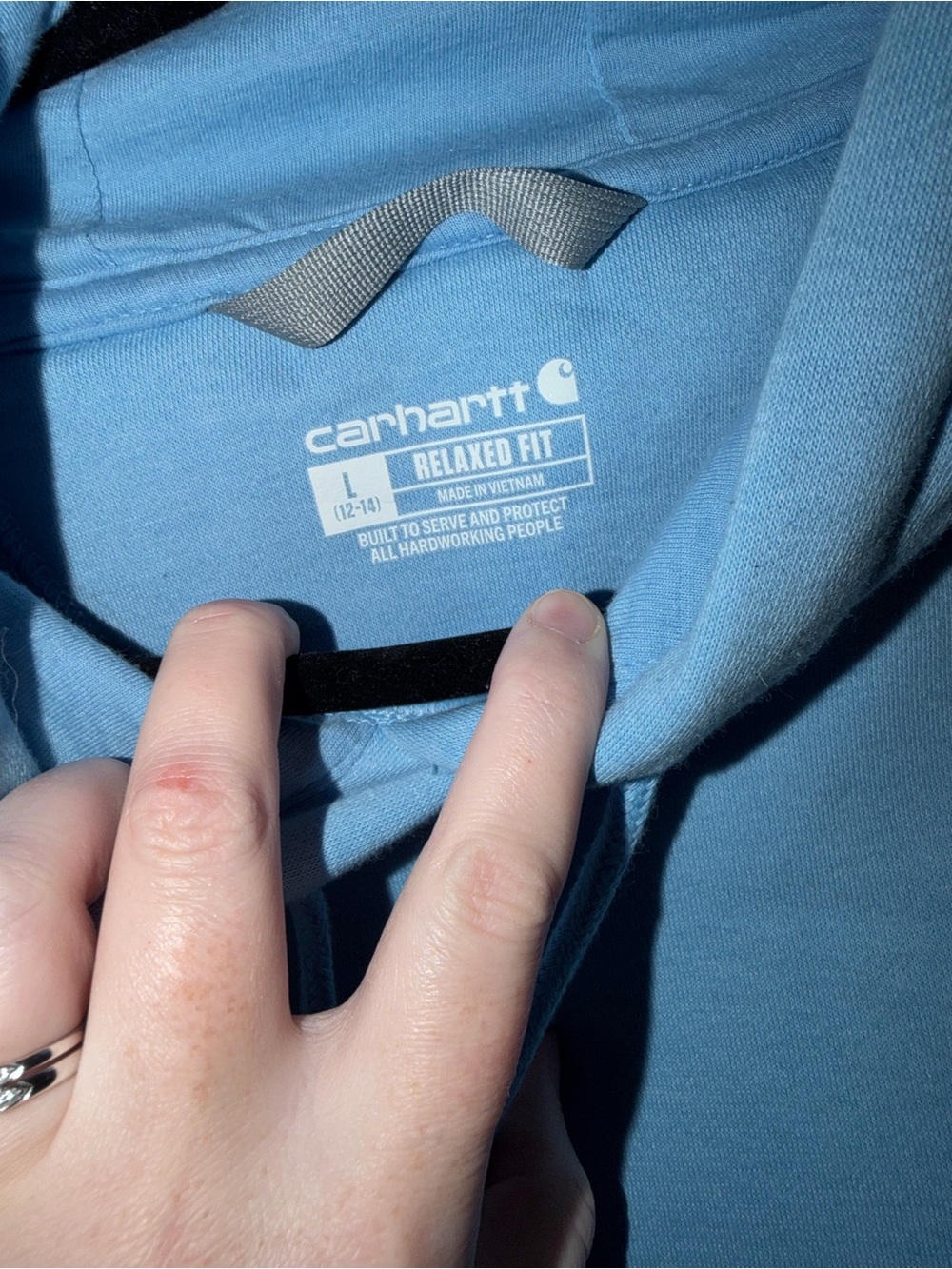Carhartt Light Blue Hoodie - Picture 4 of 5